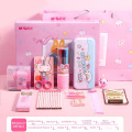 Und Stal Pink Kids Stationery Set Cartoon School Stationery Set Schüler zurück in die Schule Briefpapier Set für Mädchen